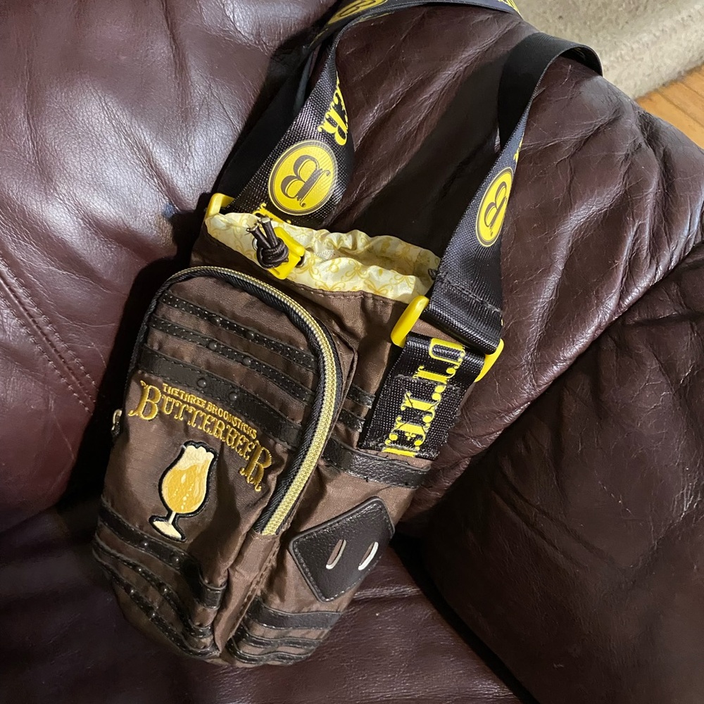 Butterbeer Brown Belt Bag with Yellow Highlights - Picture 2 of 5